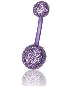Zircon UV Lila - Navelpiercing i Titan