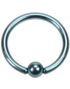 Lys Blå Ball Closure Ring i Titan