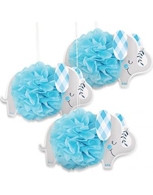 Baby Blue Elephant - Honeycomb 23 cm