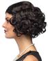 Svart Roaring '20s Flapper Parykk