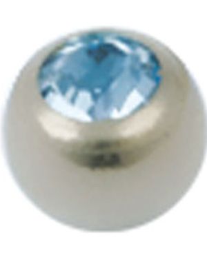 Single Diamond Blue - 3 mm Titankula till 1,2 mm stång