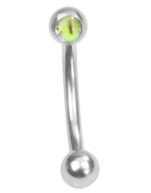 The Eye Green - 1.2 x 8 mm Ögonbrynspiercing