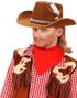 Brun Cowboyhatt till Barn Pyntad med Fjäder