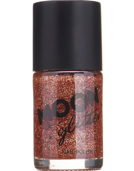 Rosé Guldfärgat Nagellack med Holografiskt Glitter