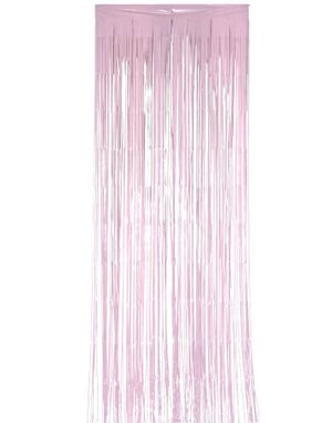 Rosa Strimlete Dørforheng 92x240 cm