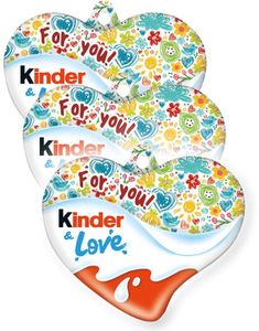 ÄT SNART PRODUKT - 30 st Kinder Love Easter - Mjölkchokladhjärta med Mjölkfyllning - Hela Lådan 1,1 kg