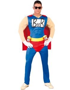 Simpsons-inspirerad Duffman Herrkostym 3 Delar 