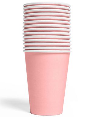 14 stk Rosa Pappkrus 210 ml
