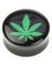 Weed - Svart Piercing Plugg