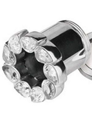 Drip Drop Clear - Silverfärgad Piercing Tunnel