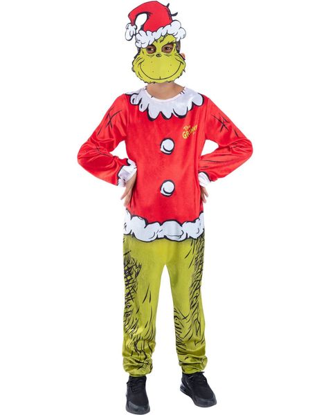 Grinch Santa Kostyme til Barn
