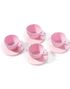 4 stk Cupcakeforme Formet som Tekopper med Asjetter - Silikon