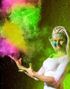 Gul Holi Utendørs/Festival Farge Pulver