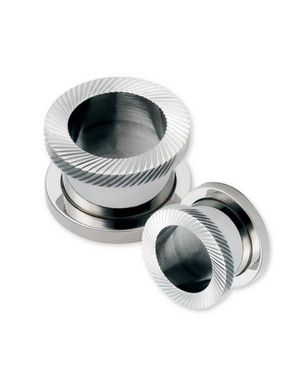 Hypnotize - Silverfärgad Piercing Tunnel