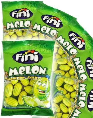 12 St Fini Melon Bubblegum - Melonformade Tuggummin - Hel Låda 900 Gram