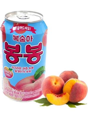 1 st Haitai Bonbon Peach Drink 340 ml (Korea Import)