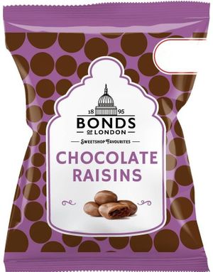 Chokladrosiner - Bonds of London 50 gram (UK)