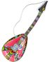 Uppblåsbar Hippiemönstrad Mandolin - 105 cm