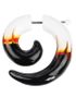 Flaming Fejkpiercing - Vit/Svart