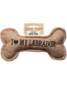 I Love My Labrador - Leksak För Hund Med Ljud - 20 cm