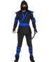 Blue Ninja Assassin Kostyme til Mann