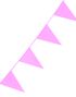 Ljus Rosa Banner med Stora Vimpel Flaggor 10 meter