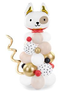 Hund Ballongskulptur Sett med 62 Deler 83x140 cm