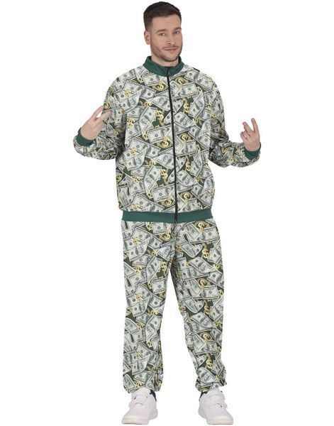 80-talls Grilldress med Dollarmotiv til Herre