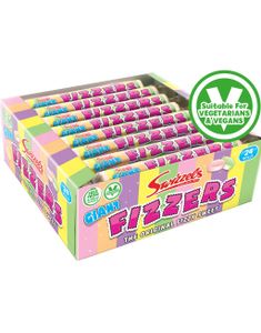 24 stk Swizzels Giant Fizzers - Hel Ask