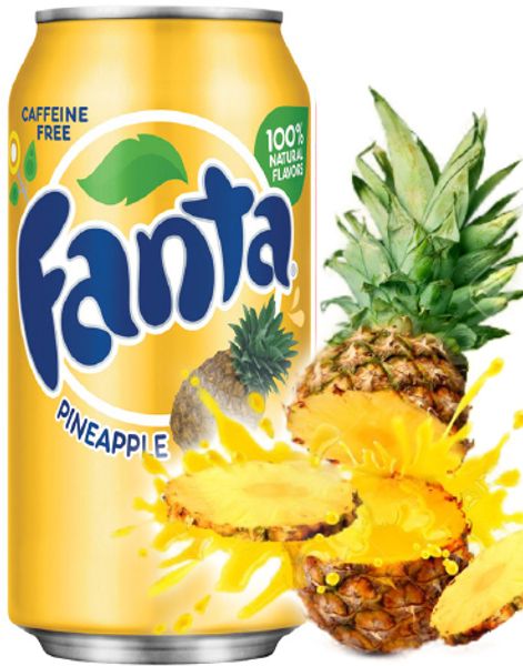 Fanta Pineapple / KjæAnanas Smak 320 ml (USA Import)