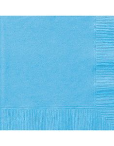 20 st Ljusblå Servetter 33x33 cm