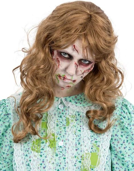 Lisensiert The Exorcist Regan Wig Parykk