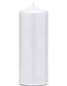 Vitt Blockljus 12x6 cm