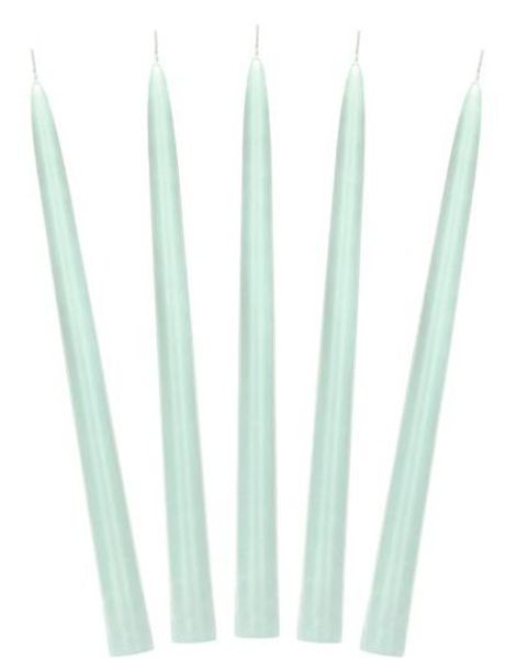 10 stk Lys Mint Kronelys 24 cm