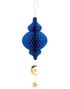 3 stk Eid Mubarak Hengende Honeycombs med Måne og Stjerner - 24 cm + 30 cm