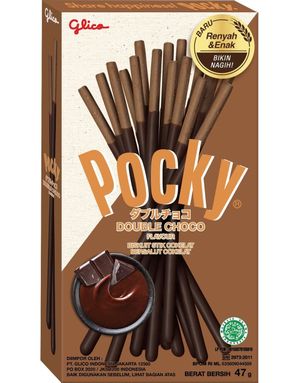 Pocky Double Choco - Kexpinnar med Choklad 47 gram (Japan)