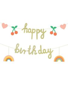 Happy Birthday Girlander – Fargerik og Festlig Dekorasjon