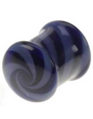Twister Piercing Plugg Pyrex in Purple And Blue