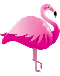 Formstöpt Flamingo Folieballong 117 cm