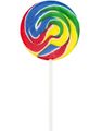 Rainbow Swirl Pops - Rund Regnbågsfärgad Kärlek - Candy Realms 55 gram