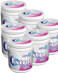 6 stk Store Extra White Bubblemint Tyggegummi Boks - Hel Eske 504g