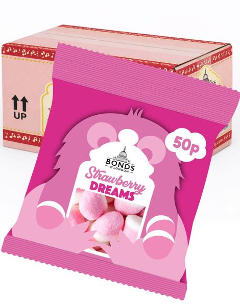 20 stk Strawberry Dreams - Bonds of London Hel Eske (UK)