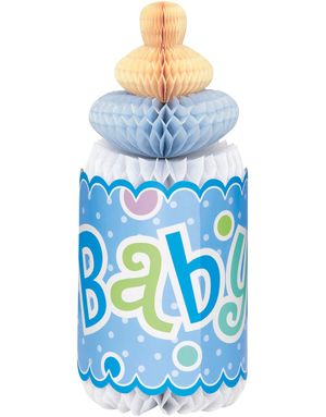 Blå Baby Honeycomb Nappflaska 30 cm