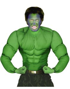 Hulken - Grön Muskeldräkt