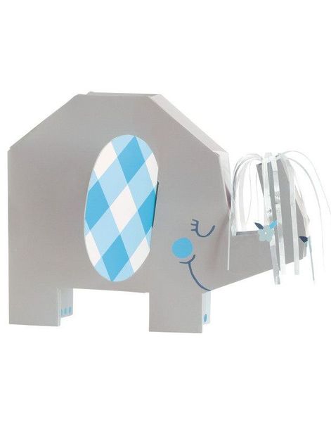 Baby Blue Elephant Borddekorasjon 18 cm