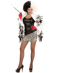 Cruella de Vil Inspirerad Damdräkt