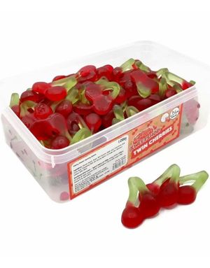 120 st Sweetshop Twin Cherries - Ask med Gelékörsbär 1,08 kg