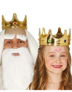 Guldfärgad Drottning / Prinsess Krona till Barn