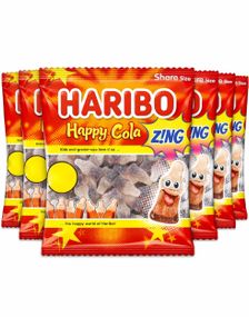 1793404800_512 st Haribo Happy Cola Z!NG - Fizzy Vingummi Colaflaskor - Hela Lådan 1,68 kg
