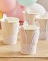 8 stk Pastellfargede Pop-Out Pappkrus med Kaninmotiv 266 ml - Eggciting Easter